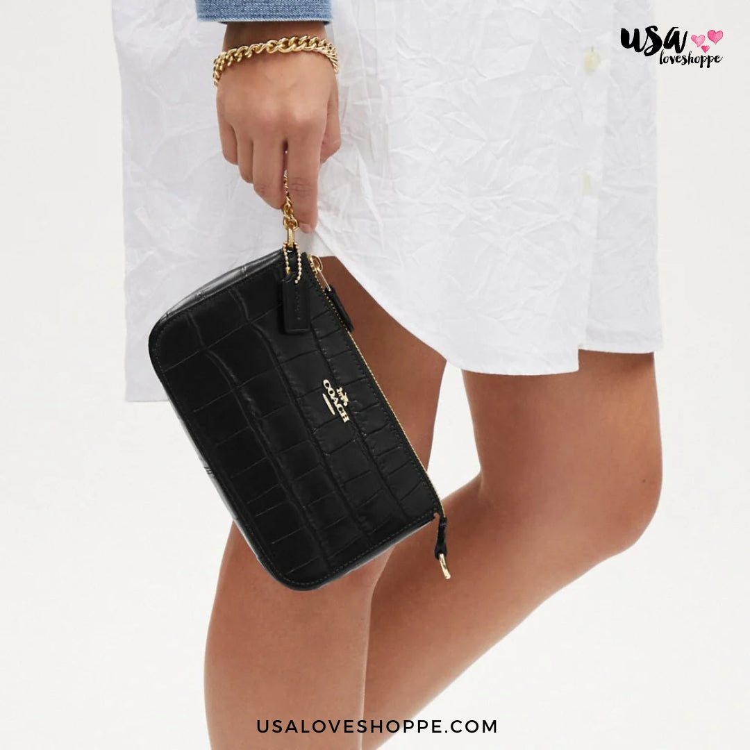 Unveil the Elegance of Coach Nolita 19 in Gold/Black - Your Ultimate Accessory!
