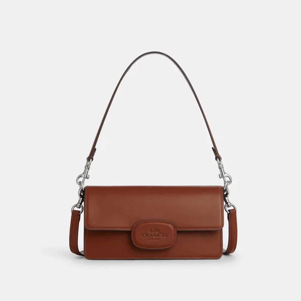 Elevate Your Style with the COACH Eliza Flap Crossbody in Redwood - Th