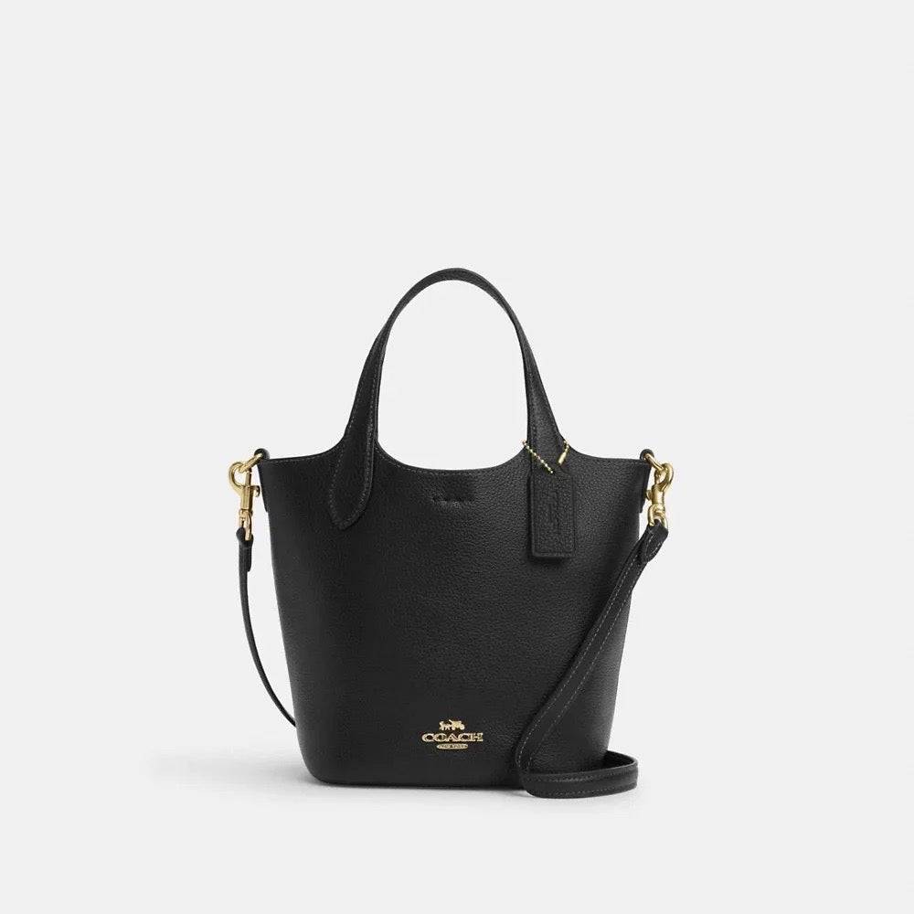 Discover the Chic Elegance of the COACH Hanna Bucket Bag in Black (CR168) Exclusively from usaloveshoppe