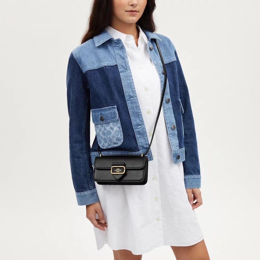 Find Elegance and Affordability with the Coach Morgan Crossbody in Black (CO982)