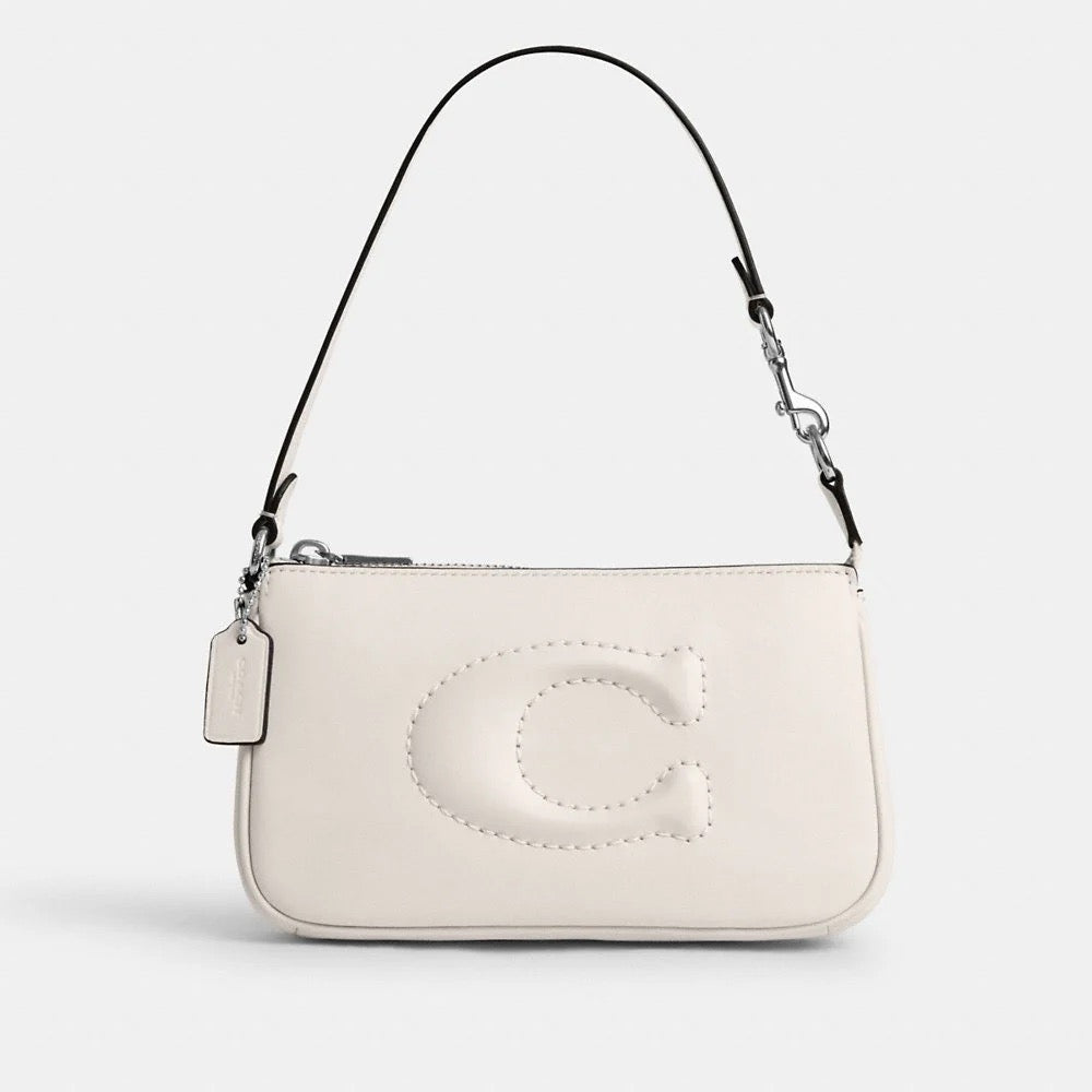 Discover the Elegance of COACH Nolita 19 Logo Embossed in Chalk – Unmatched Offers Await!