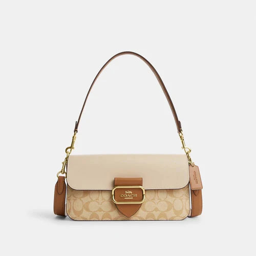 【美品】最終値下げ⭐️定価10万円 COACH かごバック ベージュ 大容量 CoachMorganShoulderBagInBlocke