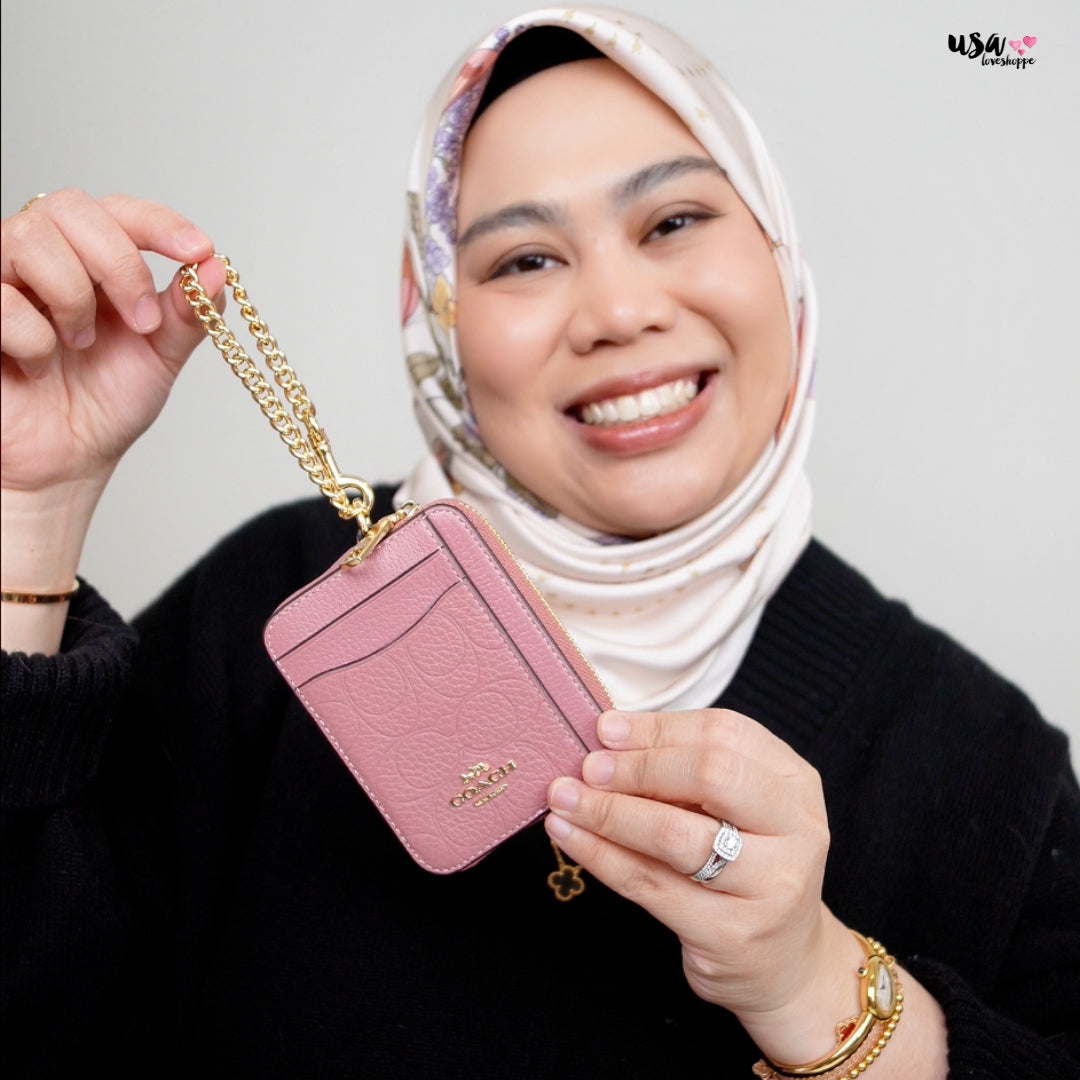 Discover the Coach Zip Card Case in Signature Leather — A Must-Have Accessory with Better Value Than Coach Malaysia