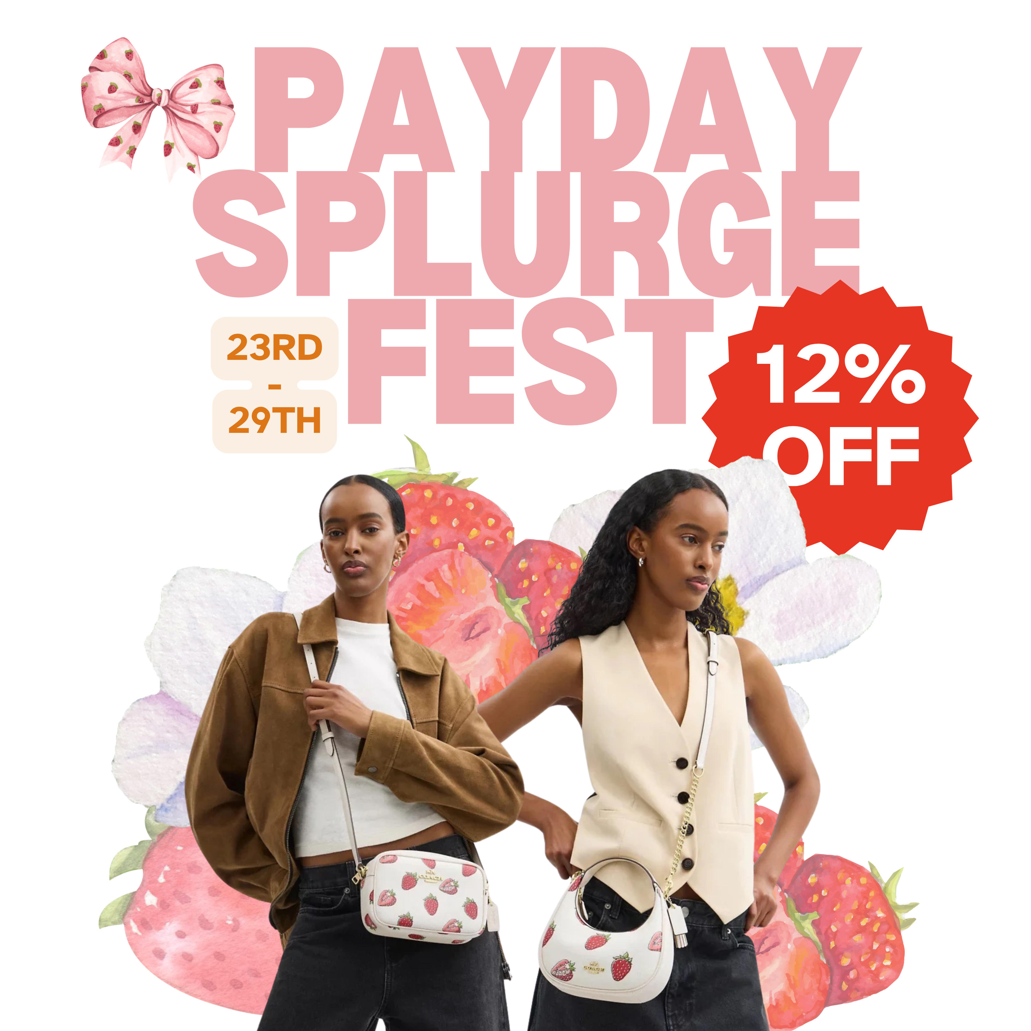 💸 Payday Splurge Fest: Get 12% OFF Only at Usaloveshoppe! 🍓