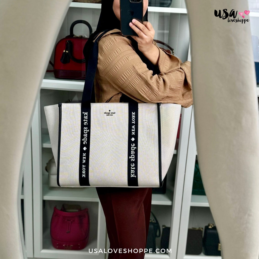 Unveiling the Kate Spade Kip Canvas Large Tote: A Blend of Style and Affordability