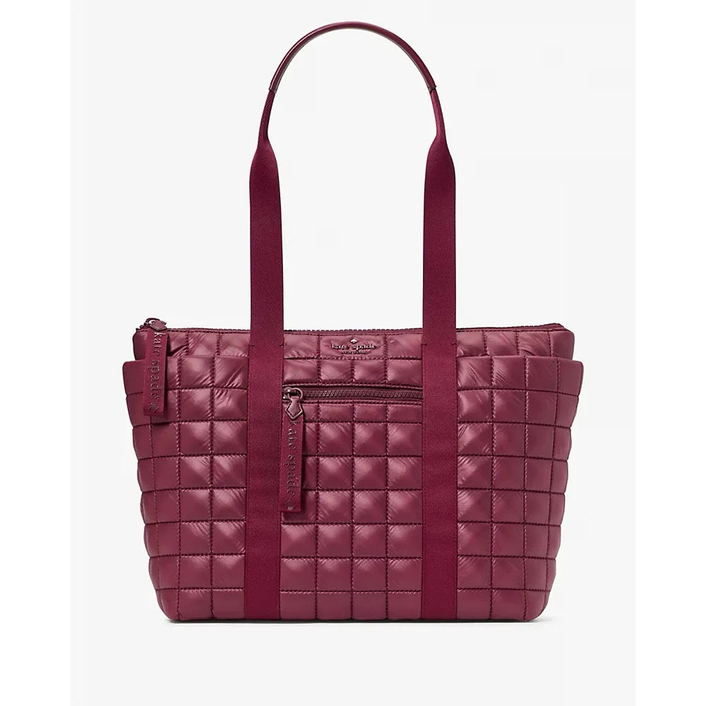 Elevate Your Style with Kate Spade Camden Quilted Medium Tote in Blackberry – An Unbeatable Offer!