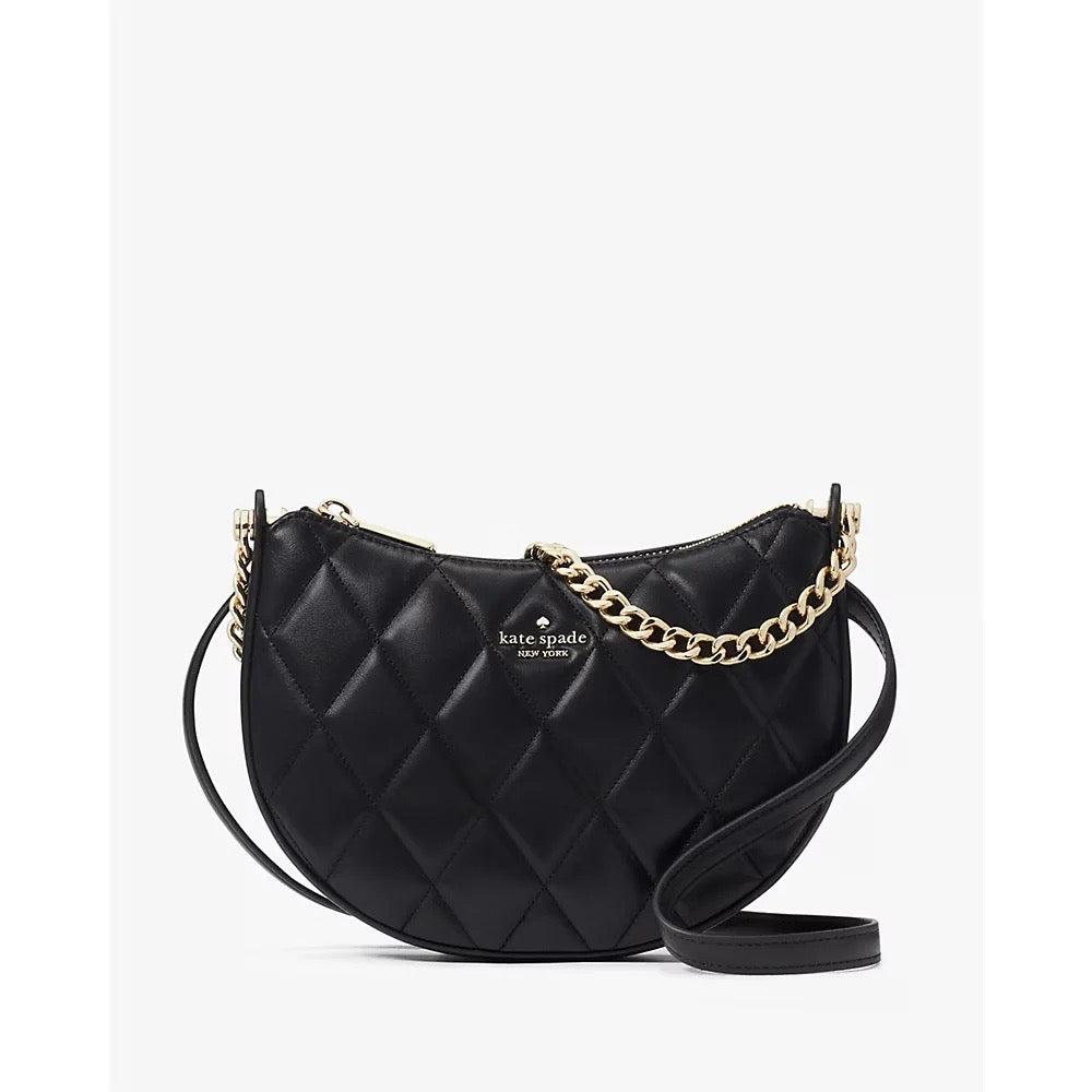 Introducing the Kate Spade Carey Zip Top Crossbody in Black (KG421) – Your Perfect Style Companion!