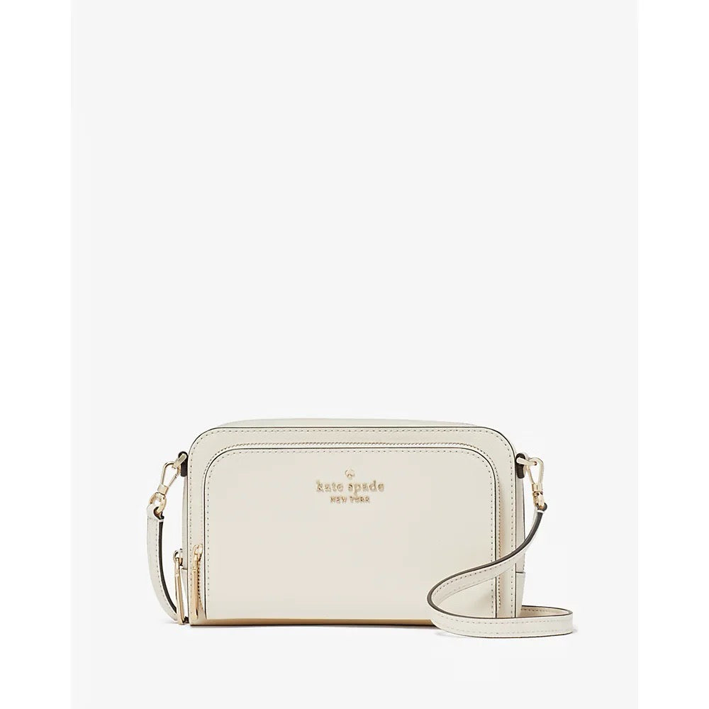 Discover the Charm: Kate Spade Staci Dual Zip Around Crossbody in Meringue (KG036)