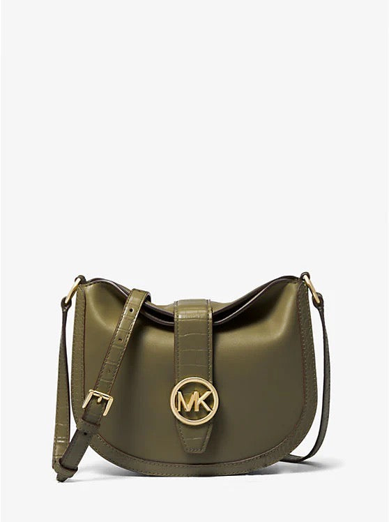 Elevate Your Style with the Michael Kors Gabby Small Hobo Crossbody Bag in Olive