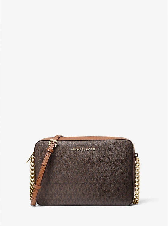 Unveil Elegance with Michael Kors Jet Set Large EW Crossbody in Signat