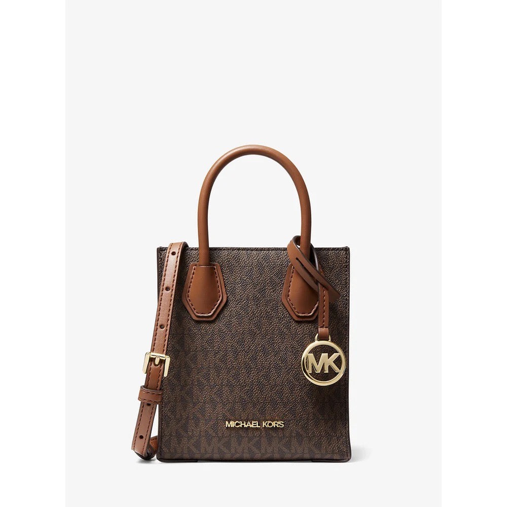 Luxurious and Affordable: The Michael Kors Mercer XS NS Shopper Crossbody in Signature Brown