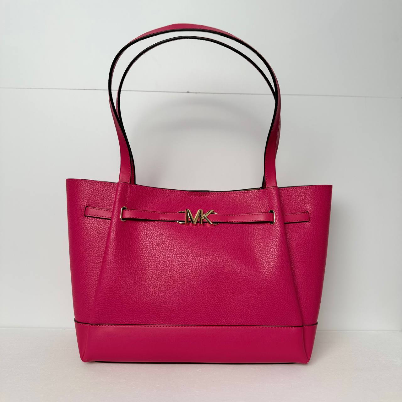 Michael Kors Bag Malaysia Michael Kors Reed Large Belted Tote in Electric Pink 35S3G6RT3T