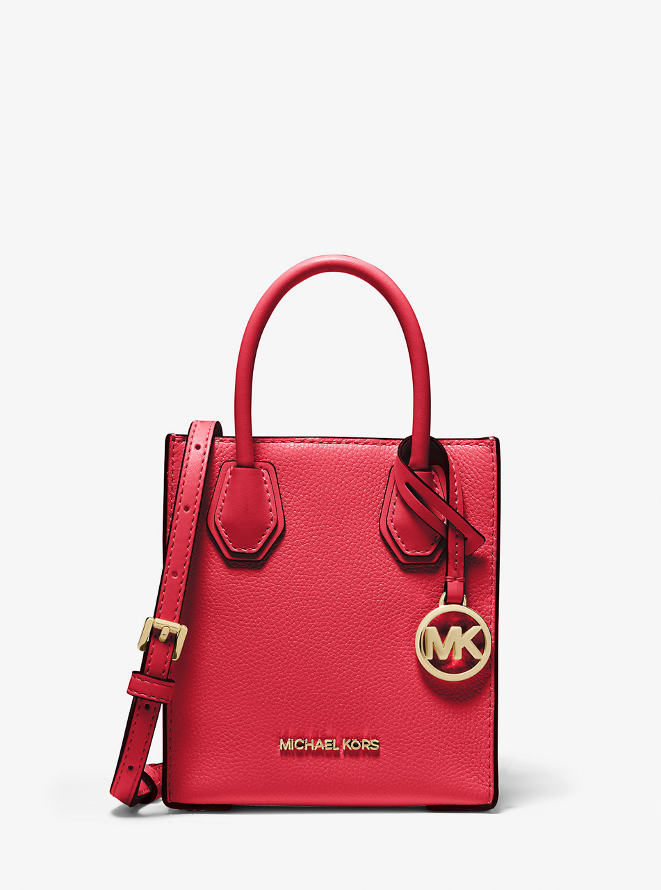 Michael Kors Bag Malaysia Michael Kors Mercer XS NS Shopper Crossbody in Bright Red 35S1GM9T0L