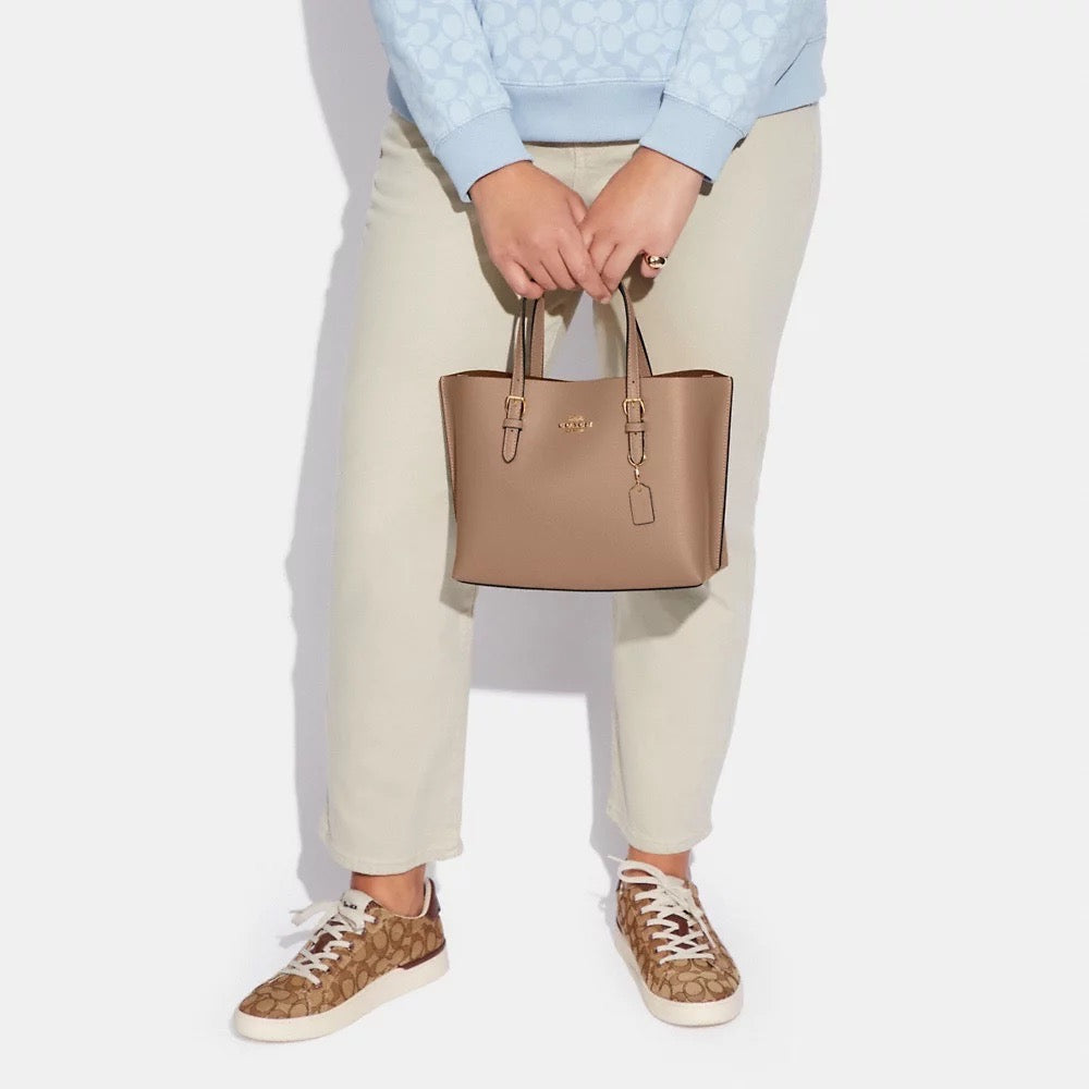 [INCOMING ETA END MAY 2024] Coach Mollie Tote 25 in Taupe Oxblood (C4084)