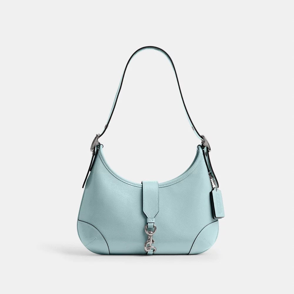 COACH Bag Malaysia | COACH Hamptons Hobo Bag in Light Blue (SHW