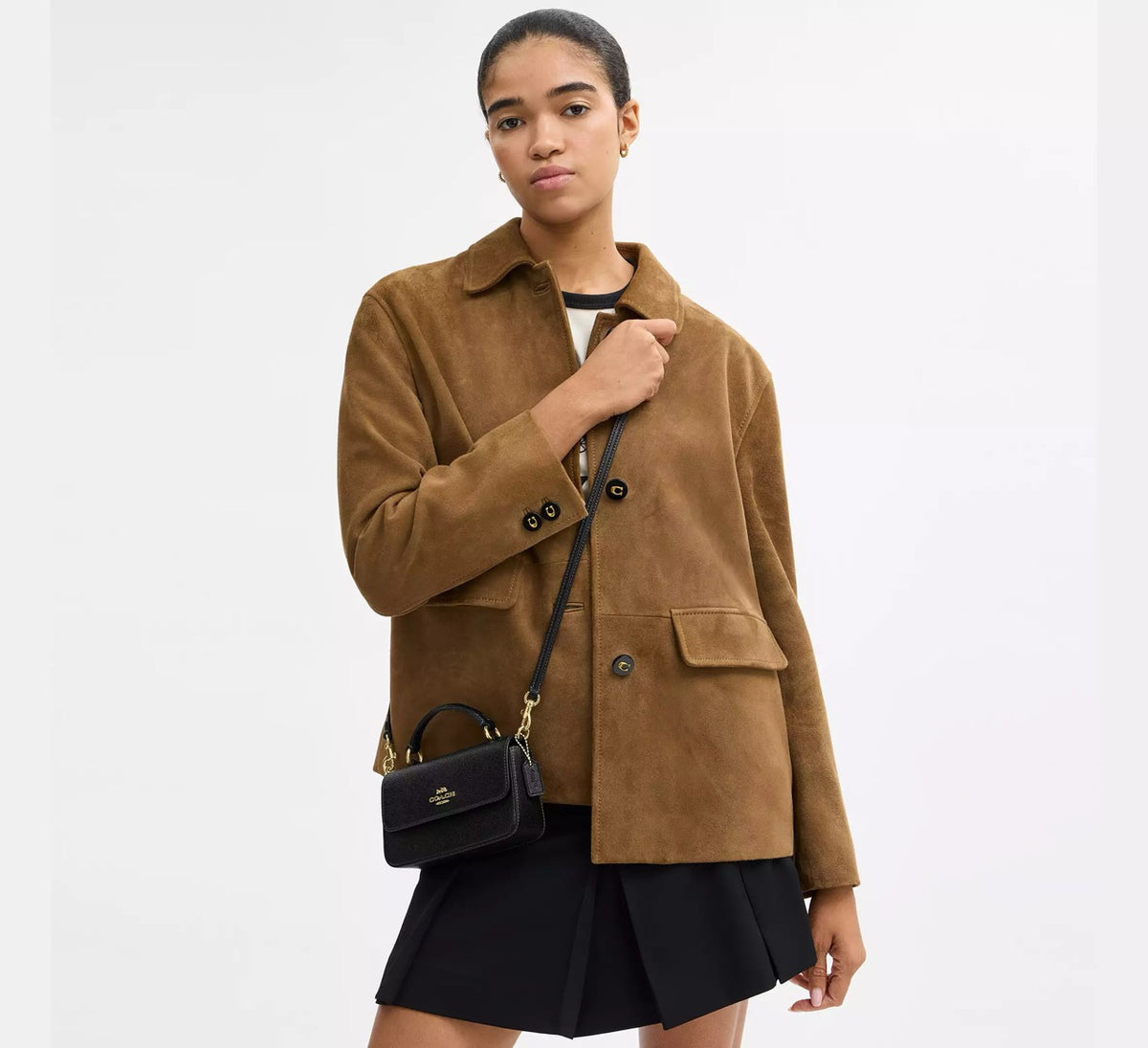 AUCTION COACH Mini Josie Top Handle Bag in Black (CCK67) 1