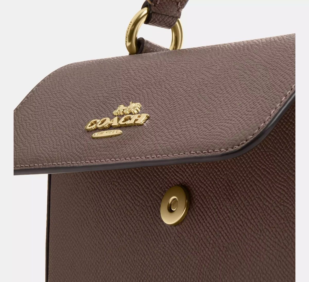 AUCTION COACH Mini Josie Top Handle Bag in Dark Stone (CCK67) 1