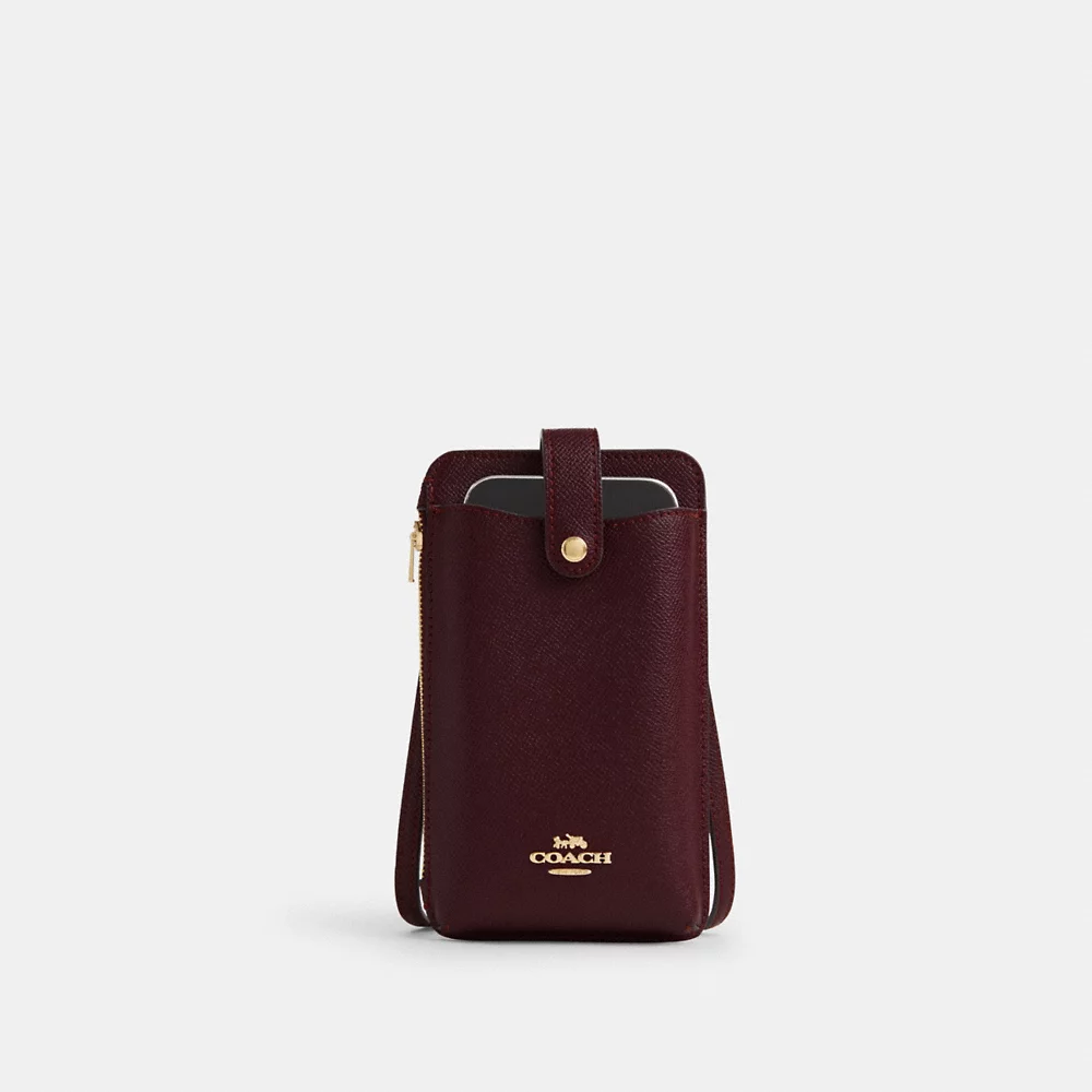 COACH Bag Malaysia COACH Phone Crossbody Bag In Merlot CW387