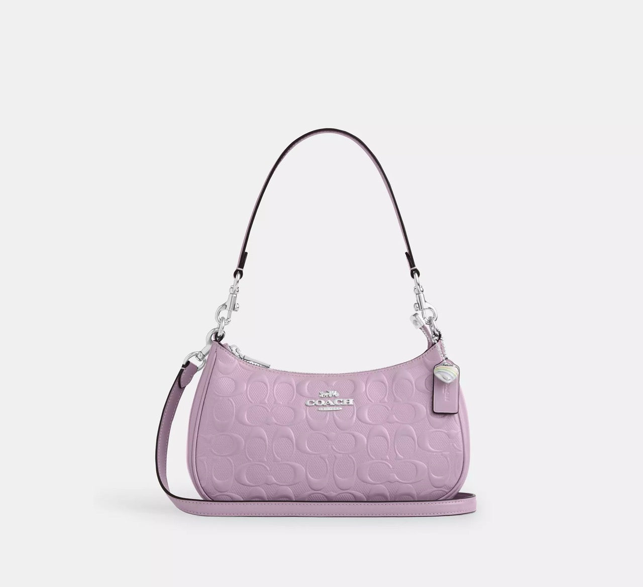 バッグ coach y2k shoulder bag Signature violet COACH Bag Malaysia | COACH Teri Shoulder Bag In Signature Leather