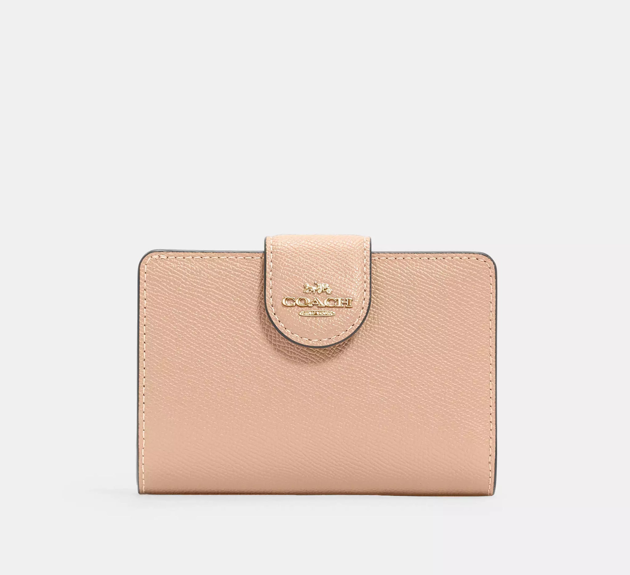 Coach wallet crossgrain online leather