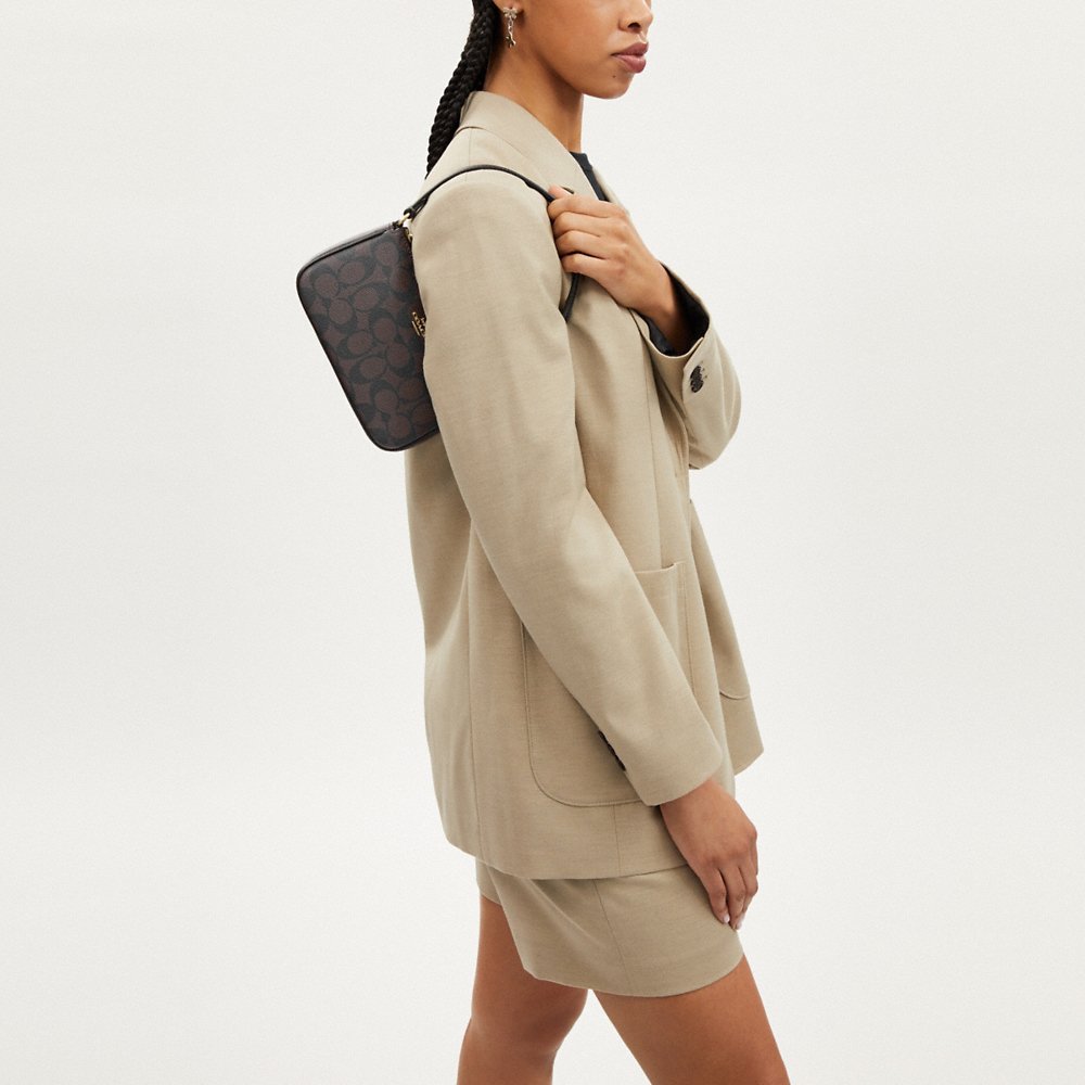 AUCTION COACH Nolita 19 In Signature Canvas in Brown/Black (CS442)
