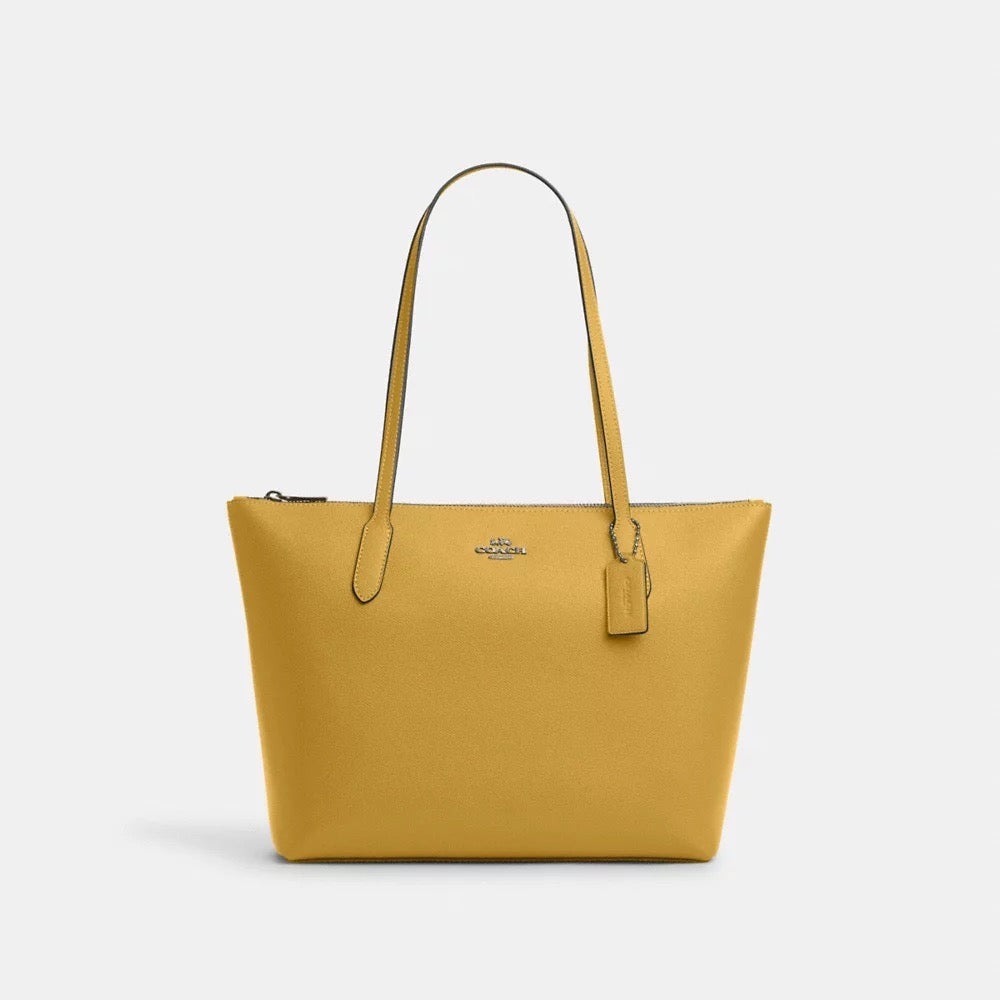 Coach zip top on sale tote