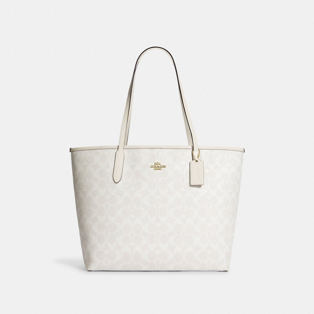 Signature discount tote coach