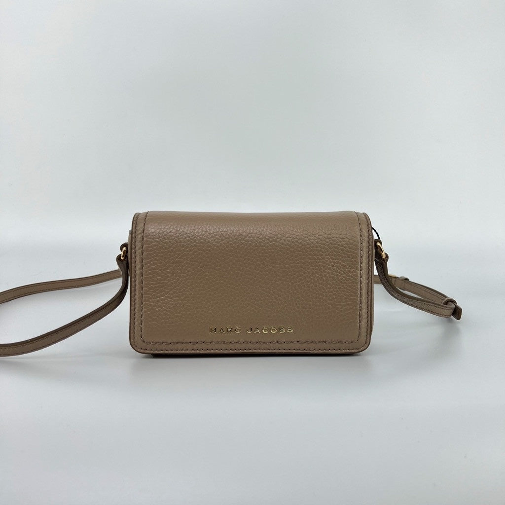 MJ Leather Leather Mini Groove Bag in Greige (S107L01S-053)