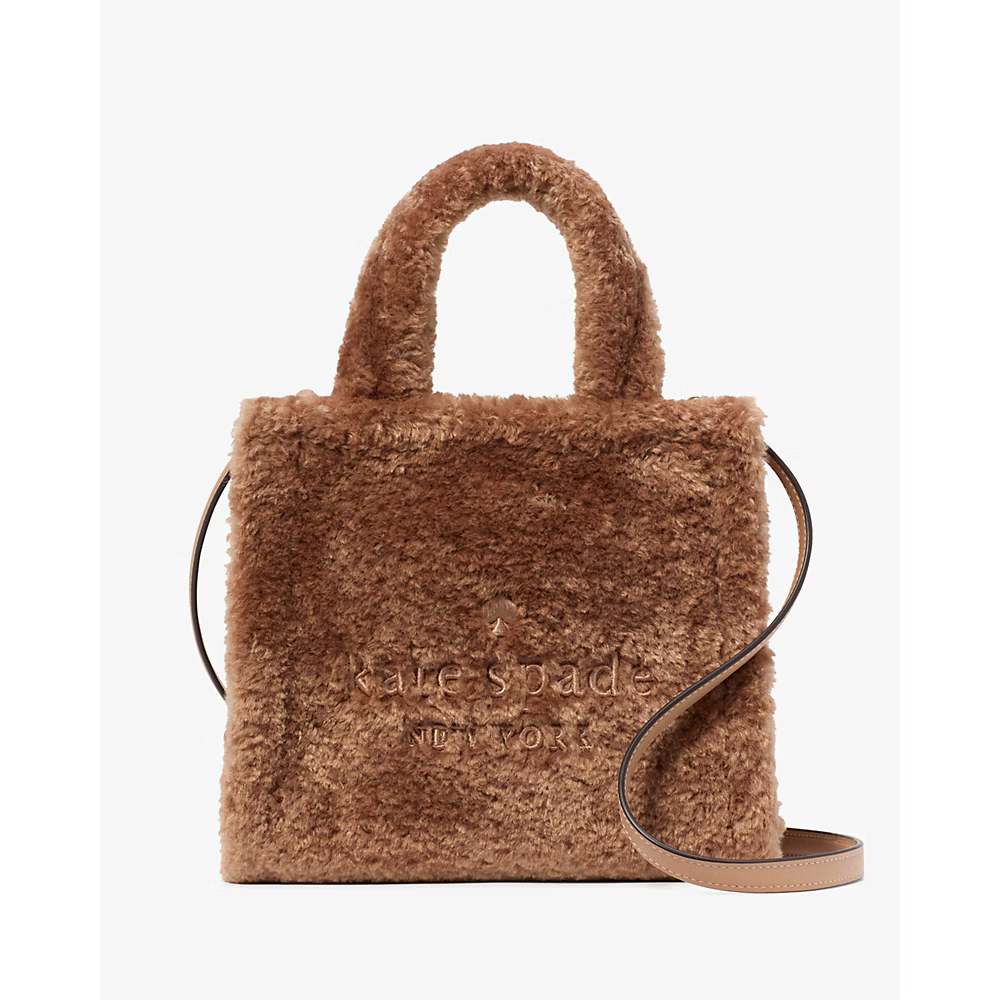【Kate Spade】Ellie Faux Fur Large Tote ◆国内発送◆ Kate Spade New York Ella Shearling Fur Large Tote Bag