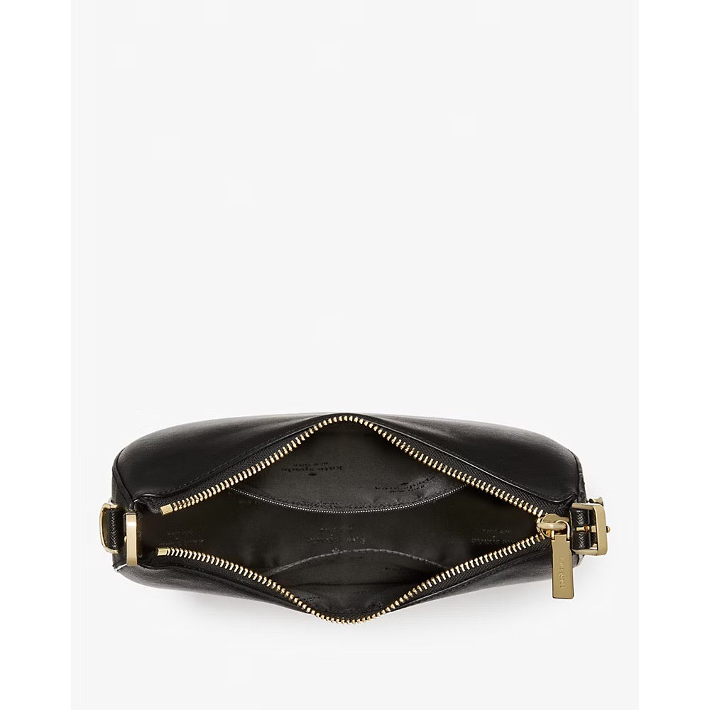 AUCTION Kate Spade Madison Saffiano Leather Crescent Shoulder Bag in Black (KK949)