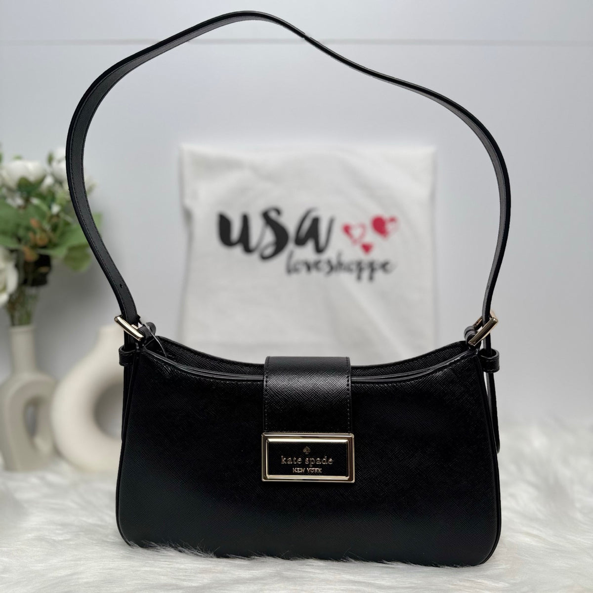 AUCTION Kate Spade Reegan Small Shoulder Bag in Black (KG185)