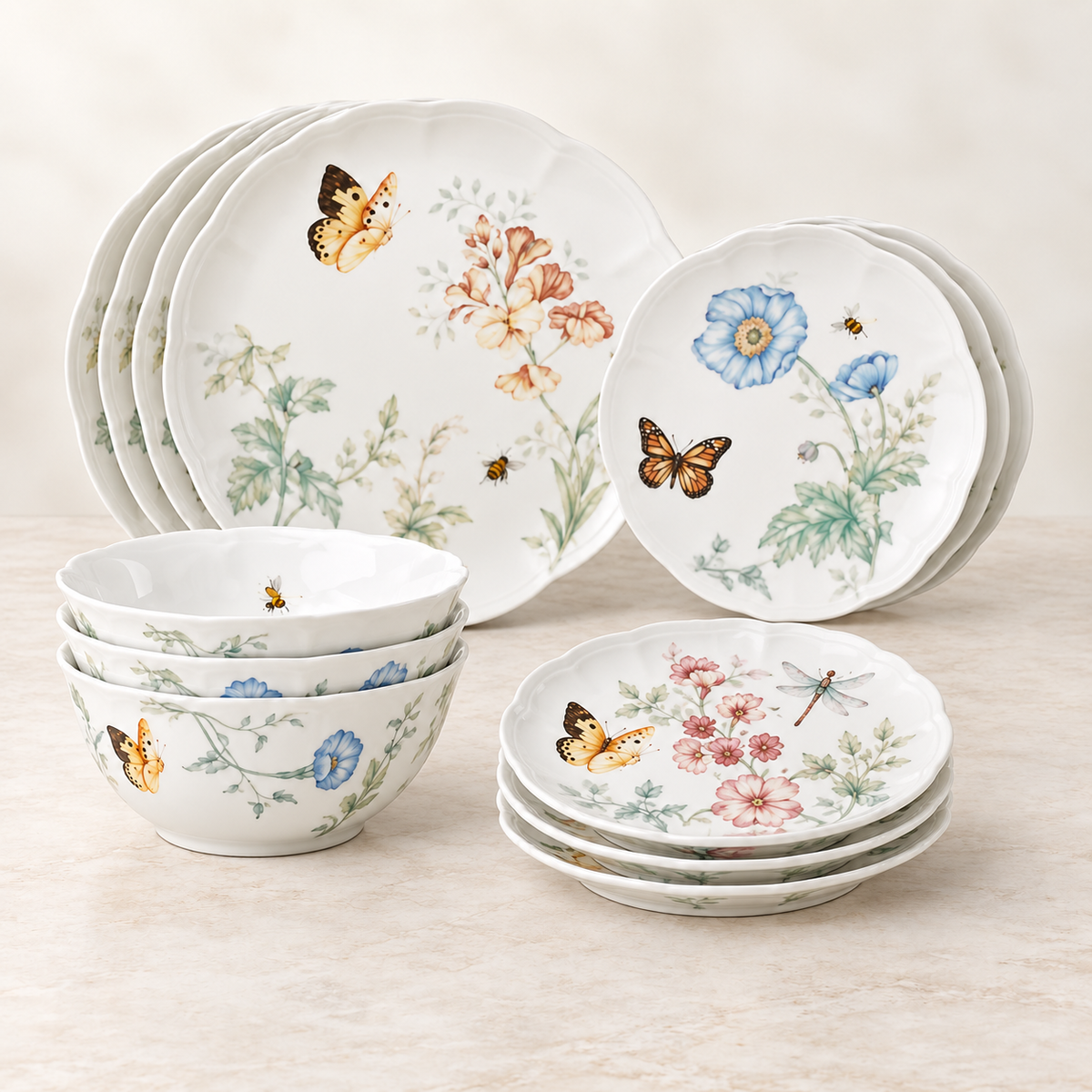 Lenox Butterfly Meadow 16-Piece Dinnerware Set