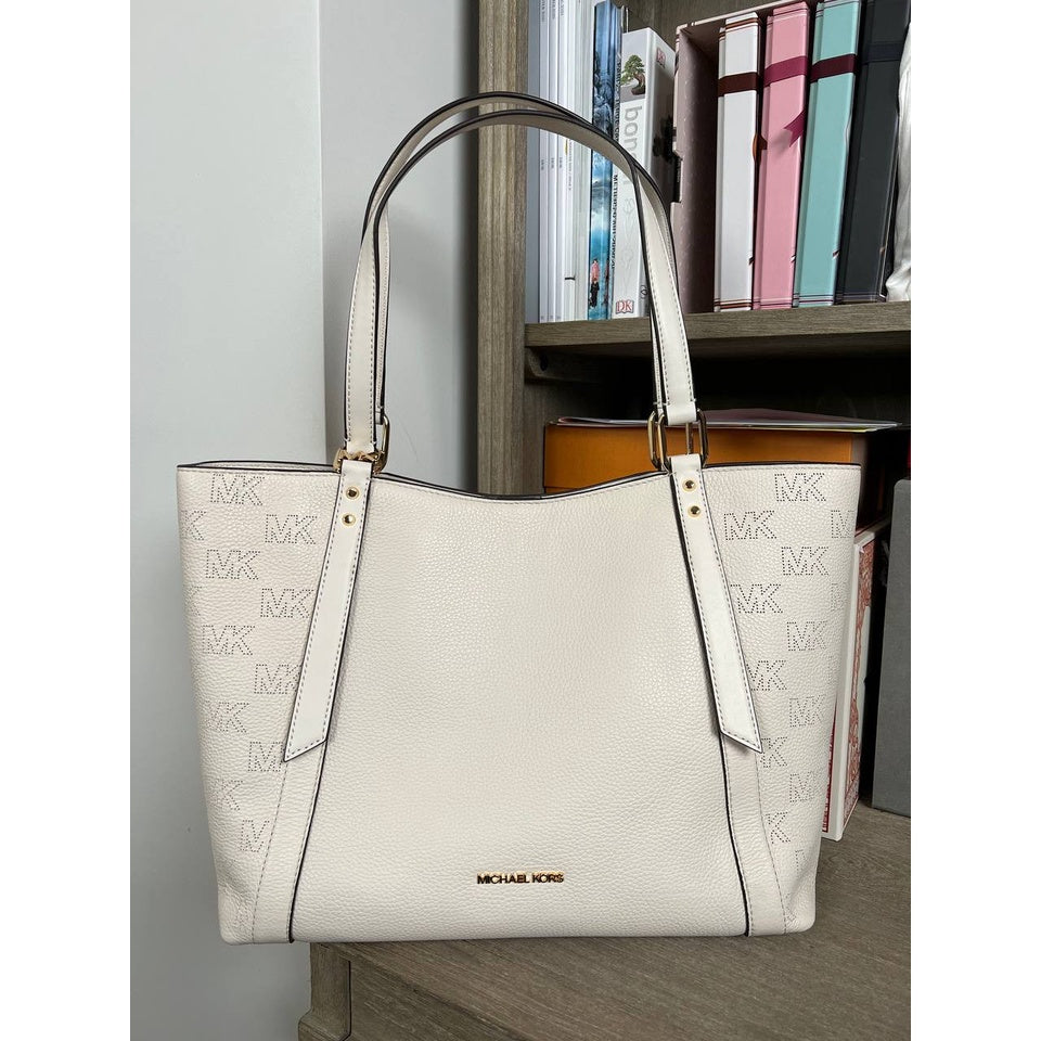 Michael kors hotsell cream tote bag