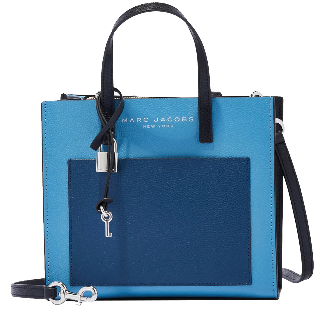 (CLEARANCE) MJ Mini Grind Colorblock Tote Bag in Blue Heaven Multi (M0016132-439)