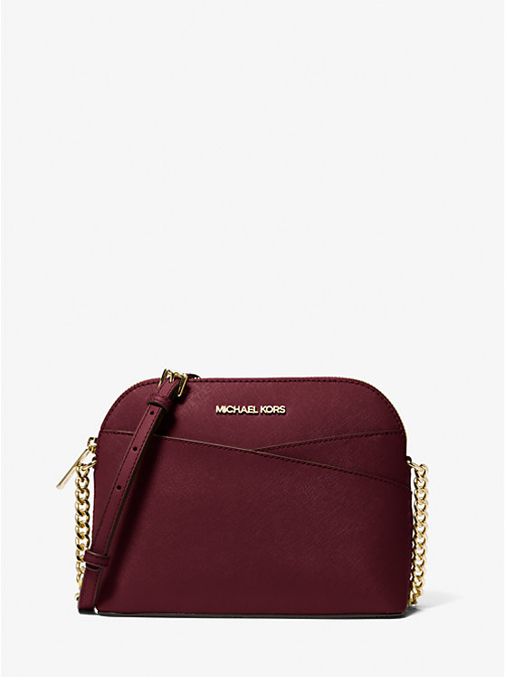 Michael Kors Bag Malaysia Michael Kors Jet Set Travel Medium Dome Crossbody Bag In Oxblood 35F1GTVC6T