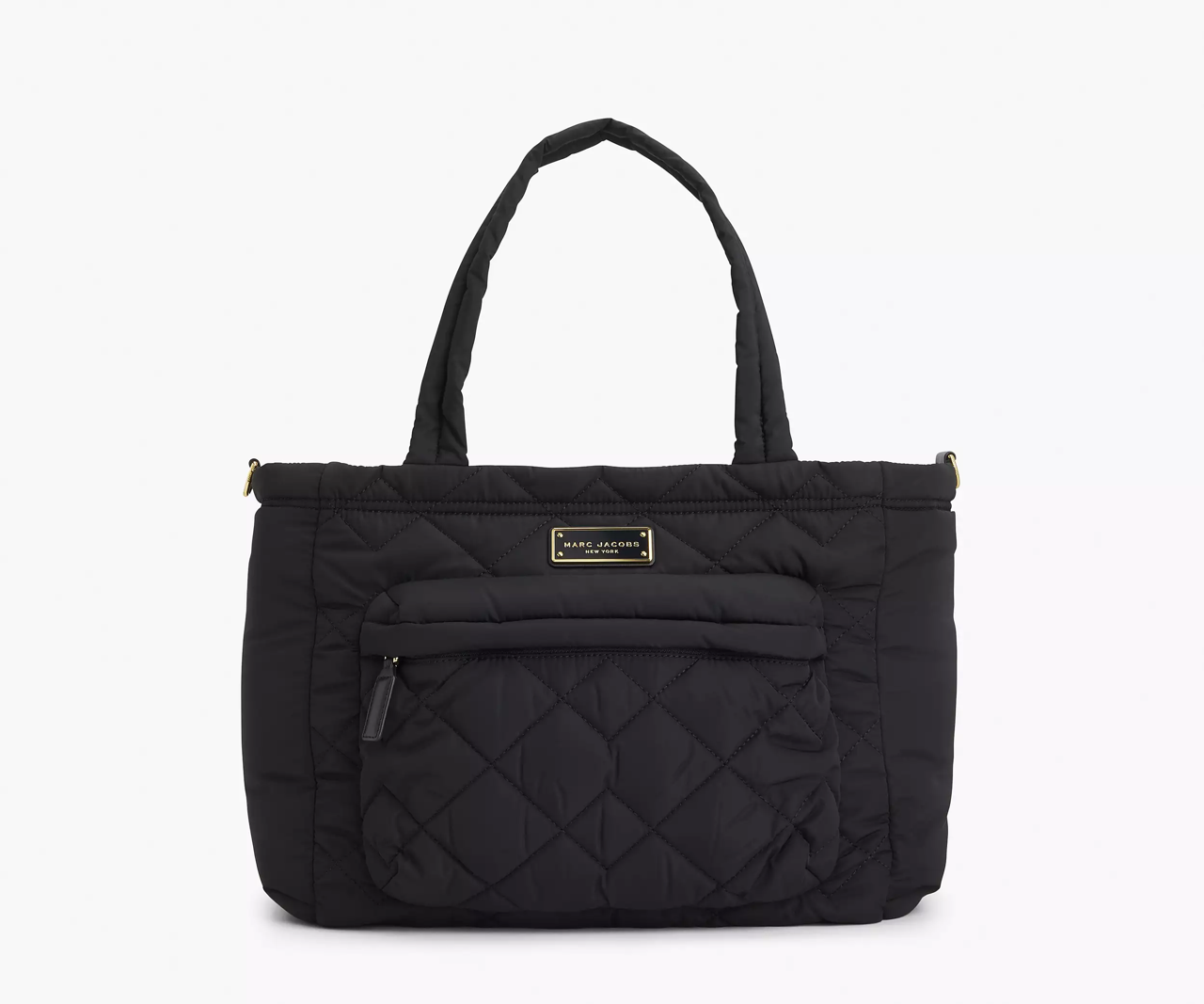 MJ Quilted Nylon Diaper Bag with Changing Pad in Black (M0011380-001)
