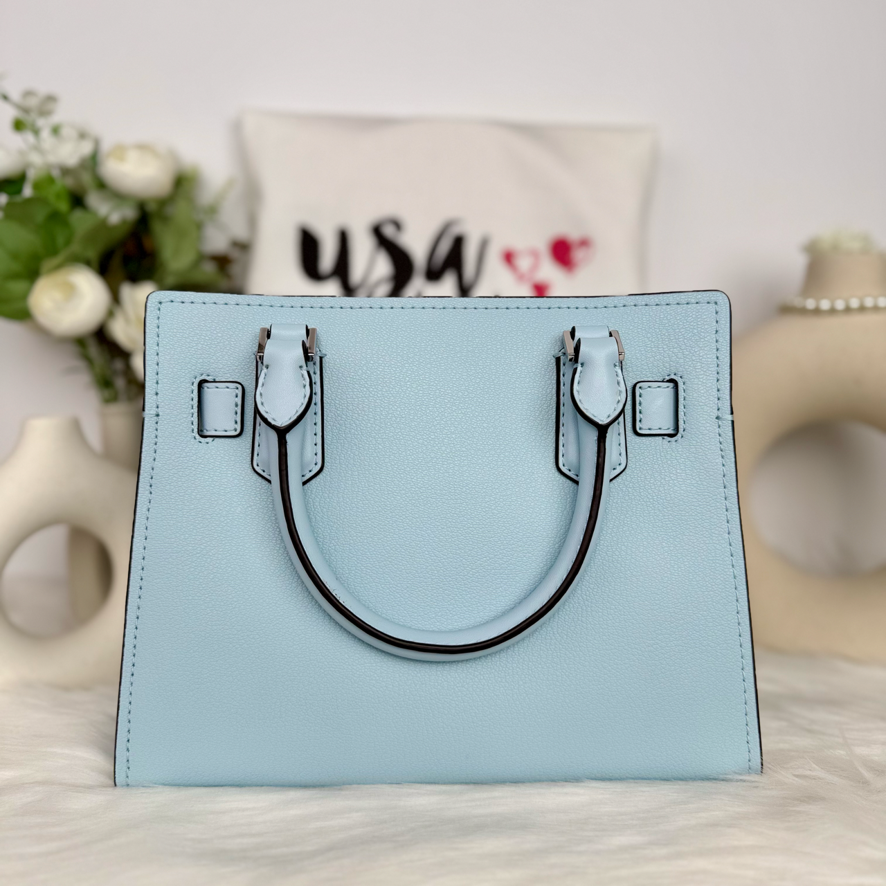 Michael Kors Hamilton Small Satchel in Vista Blue (35T1GHMS1L)