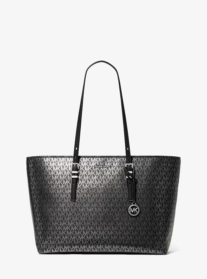 AUCTION Michael Kors Quinn Large East West TZ Tote in Black (30F5SQNT9R)