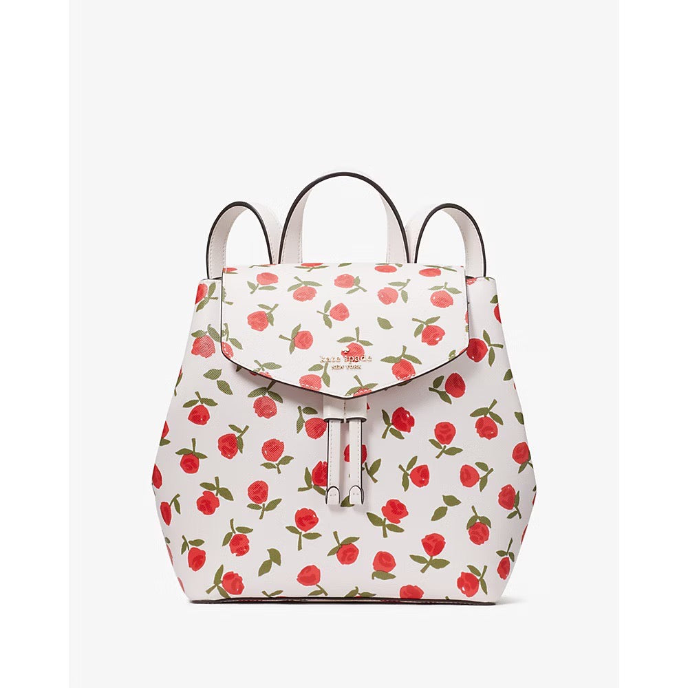 Kate Spade shops lizzie medium flap backpack BRIGHT CARNATION