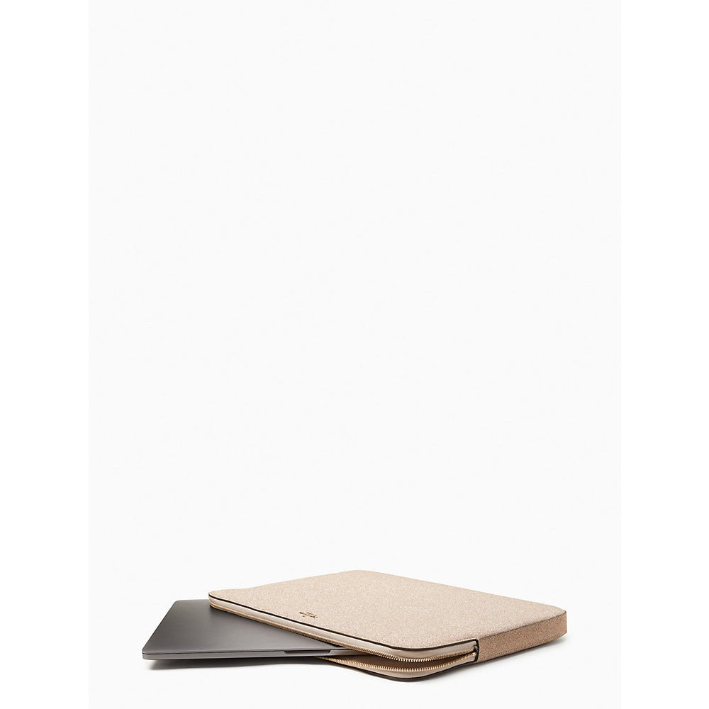 KS Tinsel Glitter Fabric Universal Laptop Sleeve in Rose Gold (K9400)