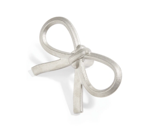Martha Stewart Collector’s Finial Knob in Stainless Steel - Bow