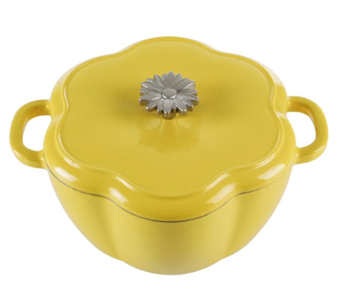 The Pioneer Woman Timeless Beauty 3-Quart Enamel-on-Cast-Iron Dutch Oven – Yellow