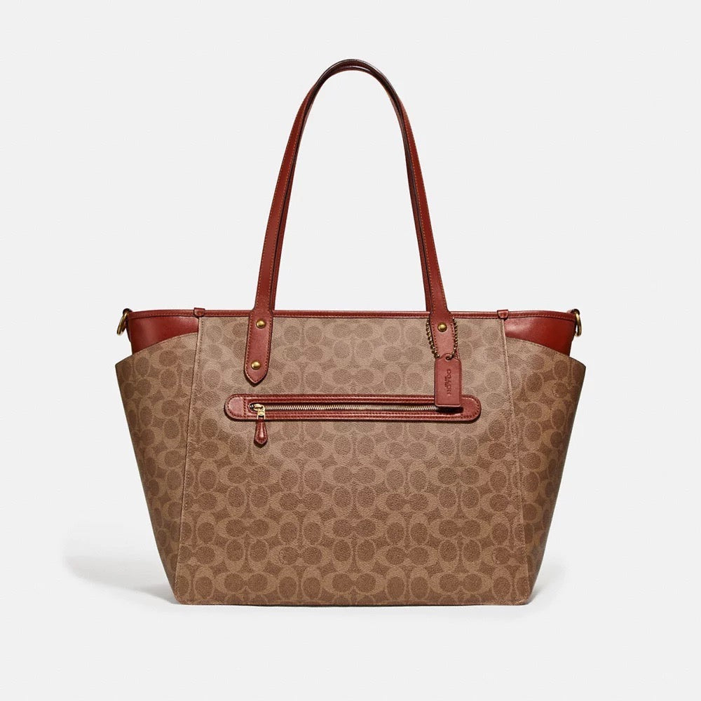 Coach Baby Bag In Signature Canvas in Tan Rust (79958)✨