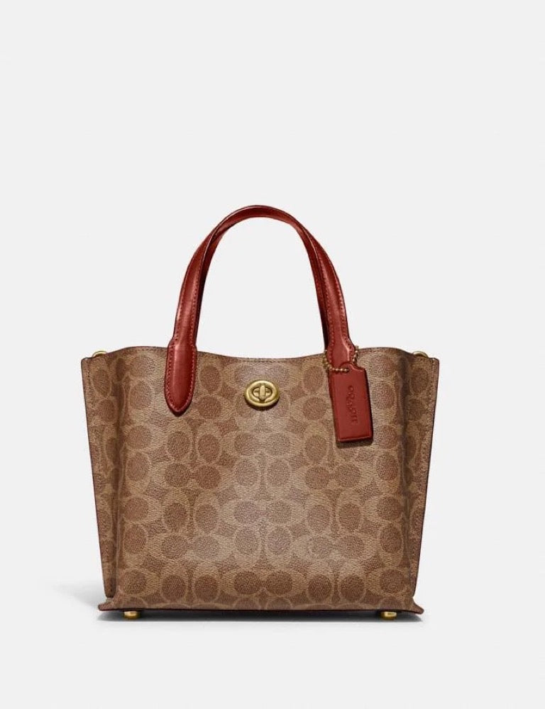 Coach Bag Malaysia Coach Willow Tote 24 In Signature Canvas in