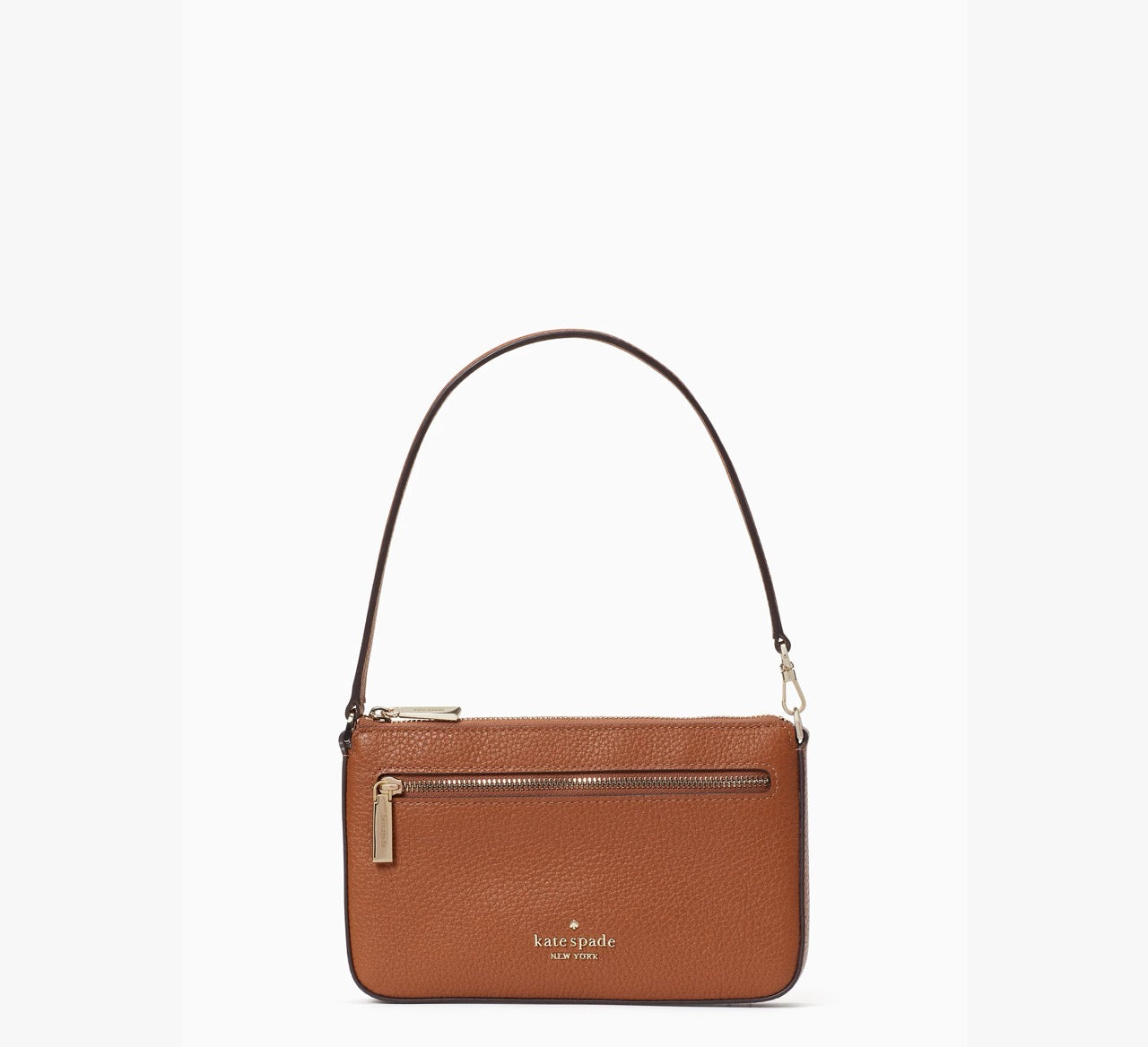 [INCOMING ETA END MAY 2024] KS Leila Pebbled Leather Convertible Wristlet in Warm Ginger (K6088)