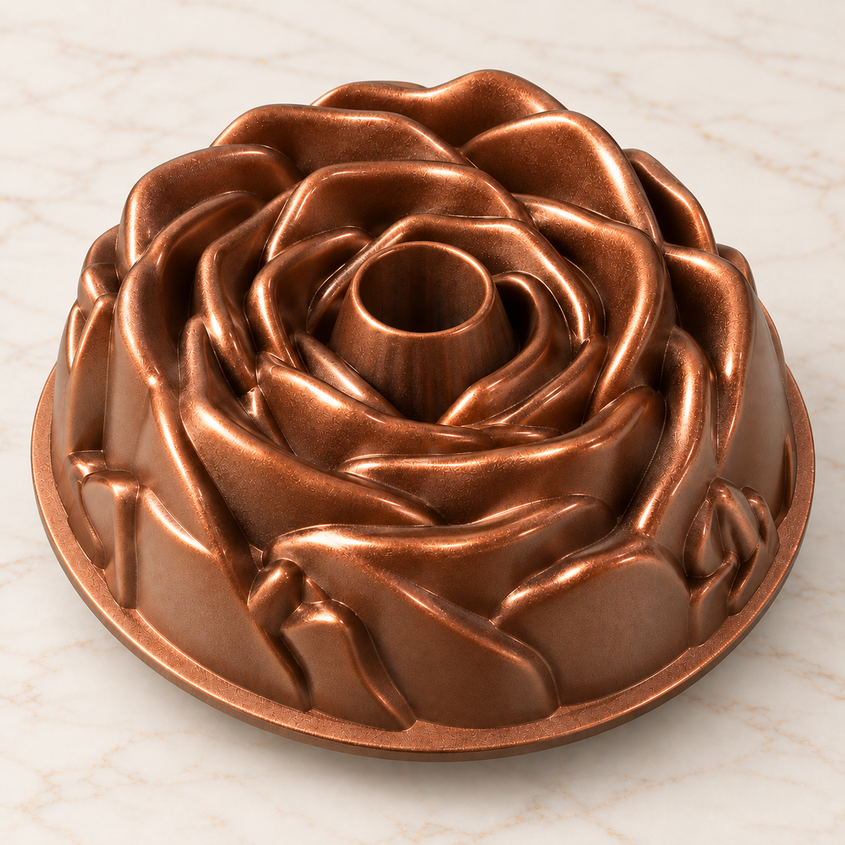 Nordic Ware Rose Bundt Pan – Copper/Bronze Finish