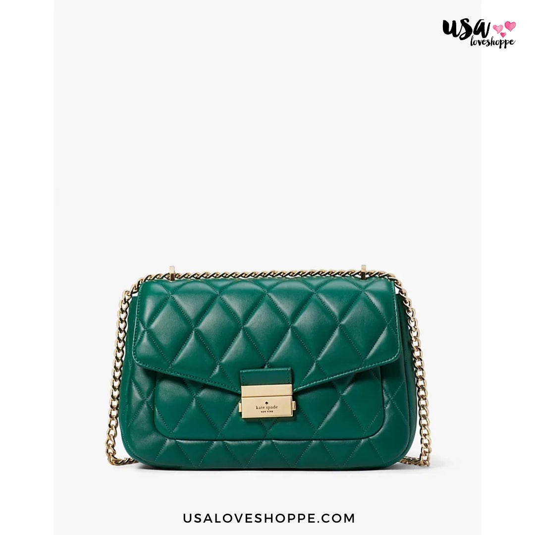 Elevate Your Style with the Kate Spade Carey Quilted Leather Medium Shoulder Bag – A Steal for Malaysia Shoppers!