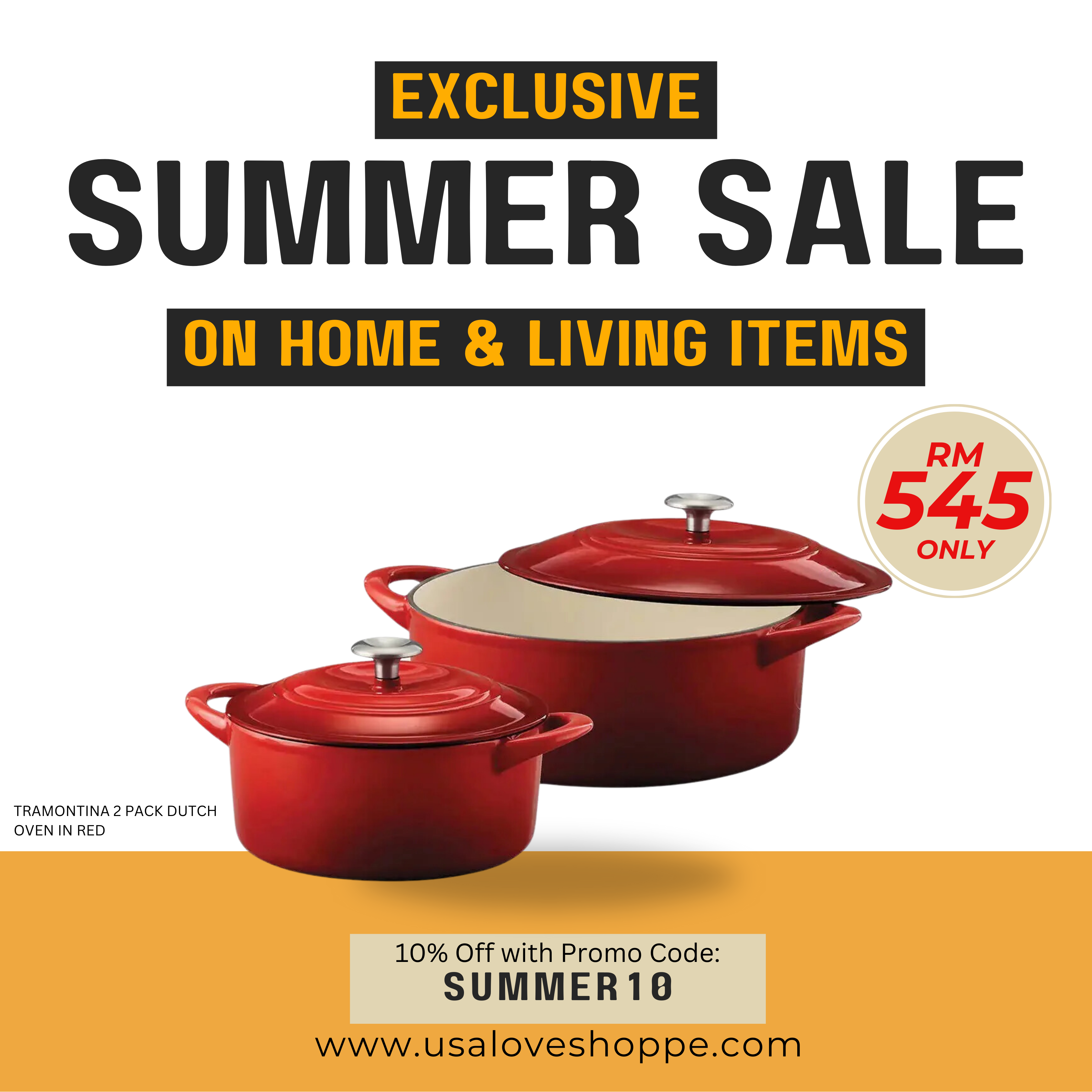 Elevate Your Cooking with the Tramontina 2 Pack Dutch Oven in Red