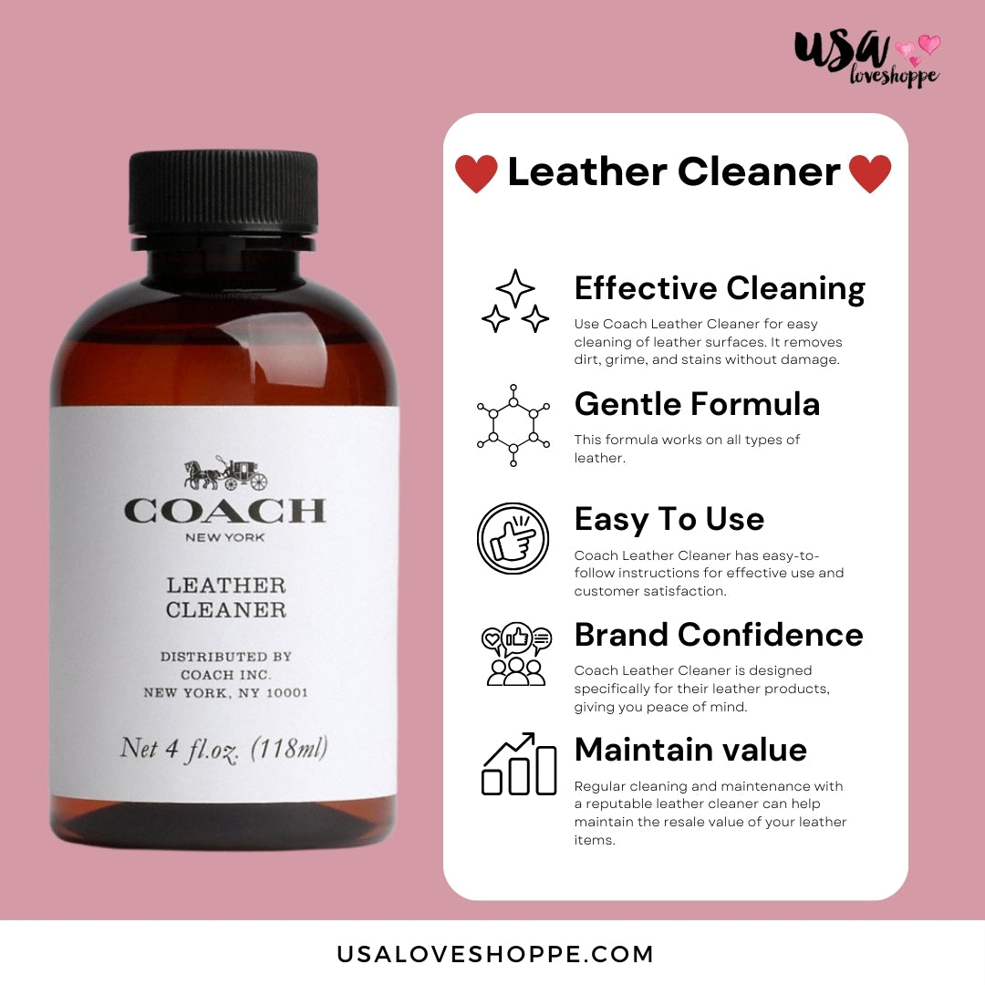 The Ultimate Care for Your Coach Handbag: Coach Leather Cleaner