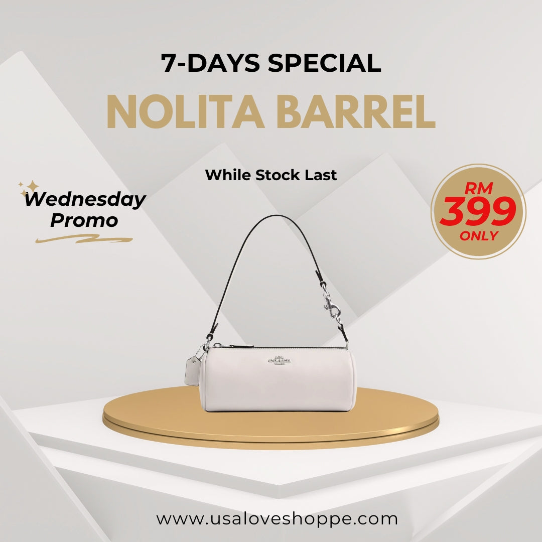 7-Days Special: Embrace Sophistication with the COACH Nolita Barrel Bag